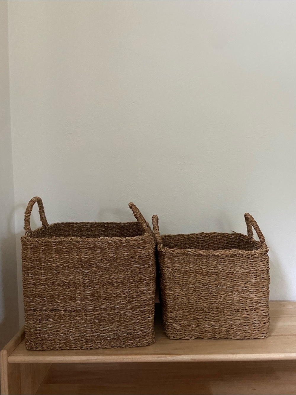 H&M wicker baskets set of two